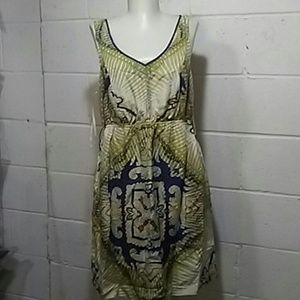 Edme & Esyllte ANTHROPOLOGIE Silk Dress sz M